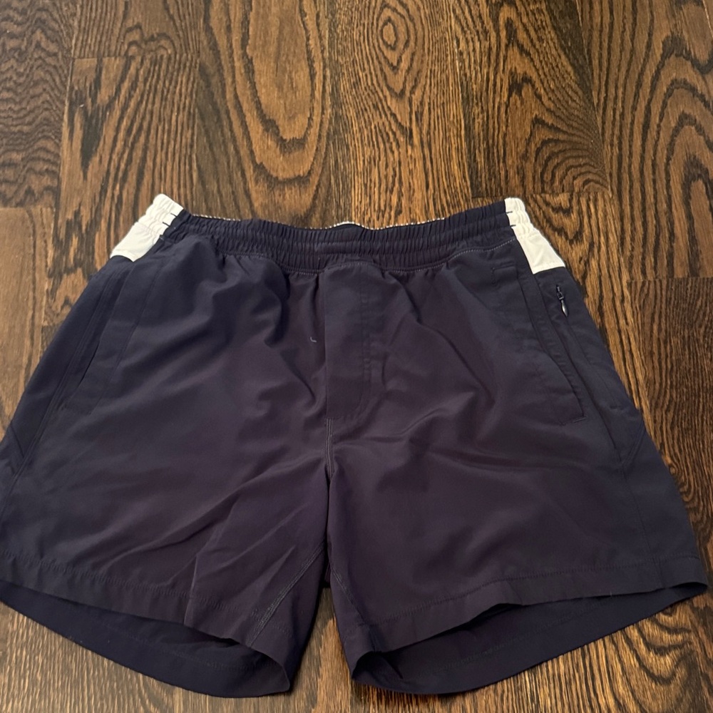 Birddogs Navy Athletic Shorts with White Side Panels